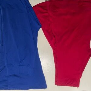 2 pair of size Lg Bellbottom Stretch pants